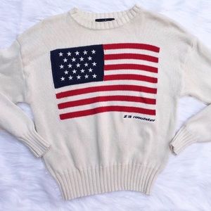 BMW Lifestyle American Flag Vintage Sweater